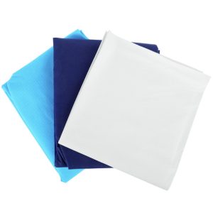 Curaplex® 3-Piece Disposable Bedding Kit With Regular Fitted Sheet, Flat Sheet, And Pillow Case